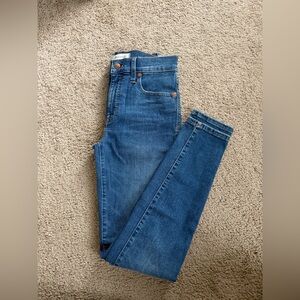 Madewell 9” Mid-Rise Skinny W26 w/magic pockets NWT blue jeans casual stretch